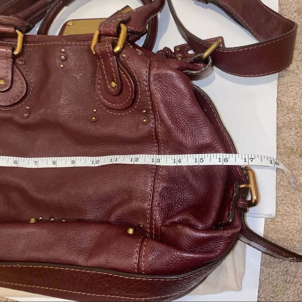 ๐SOLD๐ Chloe Paddington Leather Shoulder Bag in Burgundy - Picture 5 of 12